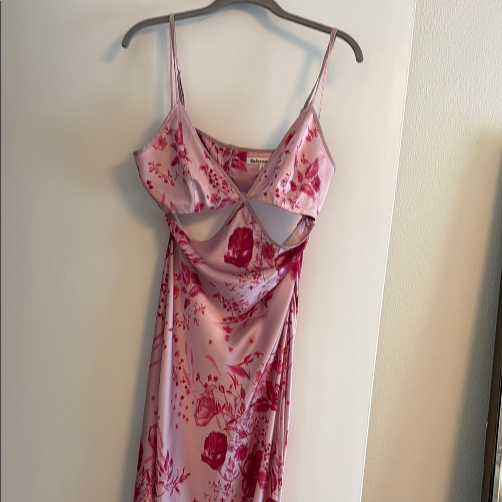 Reformation Poppies Silk Dress